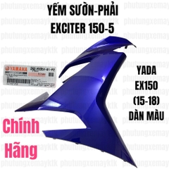 [Chính hãng Yamaha]YADA-EX150(15-18)-XANH DƯƠNG-5 Yếm sườn-PHẢI