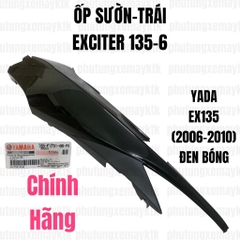 [Chính hãng Yamaha]YADA-EX135(06-10)-ĐEN BÓNG-6 Ốp sườn-TRÁI