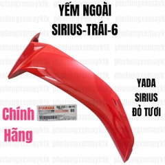 YADA-SIRIUS(06-22)-ĐỎ TƯƠI-6 Yếm ngoài-Trái XÀI PHA ĐÈN 3S4-[Yamaha]