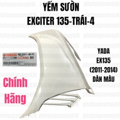 [Chính hãng Yamaha]YADA-EX135(11-14)-TRẮNG-4 Yếm sườn-TRÁI