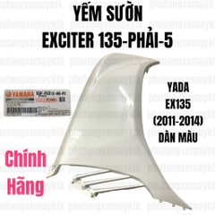 [Chính hãng Yamaha]YADA-EX135(11-14)-TRẮNG-5 Yếm sườn-PHẢI