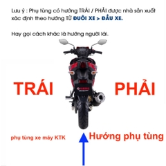 YADA-EX150(15-18)-NHÁM-12 Cốp cánh chim-TRÁI-[Yamaha]