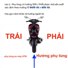 YADA-EX10(06-10)-ĐEN BÓNG-4 Cánh yếm-TRÁI-[Yamaha]