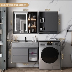 Tủ chậu lavabo phòng tắm kiêm máy giặt