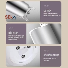 Máy làm sữa hạt SEKA LN-D28, xay sinh tố, nấu cháo chậm Cao Cấp