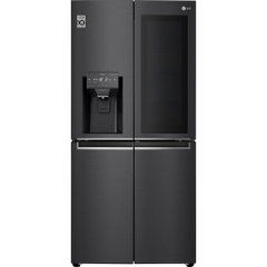 Tủ lạnh LG French Door với Instaview Door-in-door và ngăn lấy nước ngoài UVnano 496L màu đen lì GR-X22MBI