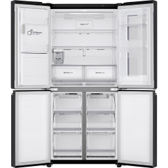 Tủ lạnh LG French Door với Instaview Door-in-door và ngăn lấy nước ngoài UVnano 496L màu đen lì GR-X22MBI