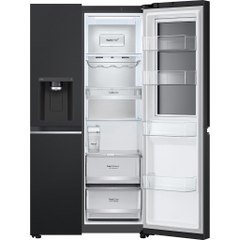 Tủ lạnh LG Instaview lấy nước ngoài UVnano 635L màu đen GR-X257BL