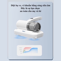 Máy hút bụi giường nệm đệm cầm tay đèn UV diệt khuẩn REKKY