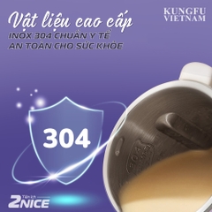 Máy Làm Sữa Hạt Kungfu STANDA38 - Xay nấu đa năng Inox 304 kết hợp thủy tinh cường lực - Dung tích cực đại 1200ml - Nấu nhiều hơn, chống trào tốt hơn