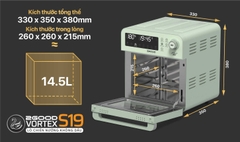 Nồi Chiên Không Dầu 2GOOD Vortex S-19 Air Fryer Oven