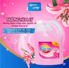 Nước lau sàn Clara - Hương hoa ly - Can 3.8Kg