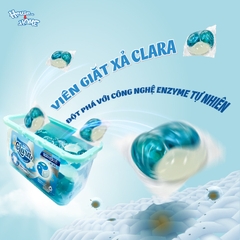 Viên giặt xả Clara hương hoa thanh mát