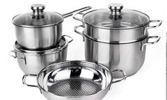 Bộ nồi inox Fivestar FS08CG1 nắp kính