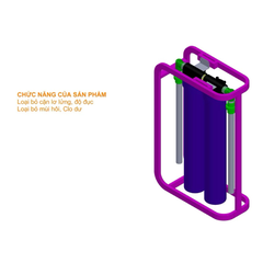 Bộ lọc nước tổng gia đình CTF02 làm mềm nước siêu lọc loại bỏ Clo, cặn và mảng bám