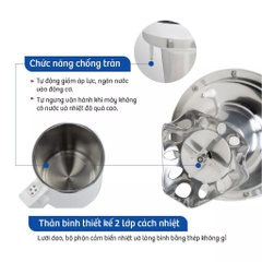 Máy làm sữa hạt SEKA LN-D28, xay sinh tố, nấu cháo chậm Cao Cấp