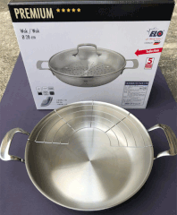 Chảo sâu lòng Elo Multiwok 28cm có vỉ hấp