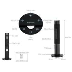 [Chính Hãng] Máy sưởi quạt sưởi gốm Ceramic Mutosi MCH-2000L