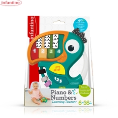 Đồ Chơi Hình Chú Vẹt Phát Nhạc INFANTINO Piano & Numbers Learning Toucan Dành Cho Bé Giúp Phát Triển Giác Quan
