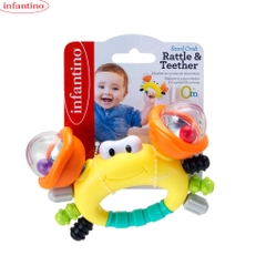 Gặm Nướu Cầm Tay Cho Bé INFANTINO Hình Cua Chất Liệu Nhựa ABS Cao Cấp An Toàn Khi Sử Dụng