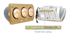 Đèn sưởi 3 bóng Kangaroo KG3BH01