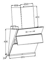 Máy hút mùi Smaragd Montana 90
