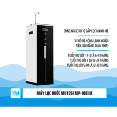 [Chính Hãng] Máy lọc nước Hydrogen Mutosi MP-100HIC
