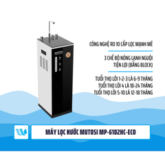 [Chính Hãng] Máy lọc nước Hydrogen Mutosi MP-6102HC-ECO