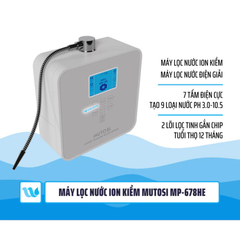 [Chính Hãng] Máy lọc nước ion kiềm Mutosi MP-678HE