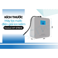 [Chính Hãng] Máy lọc nước ion kiềm Mutosi MP-678HE