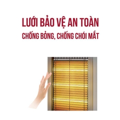 Máy sưởi điện 3 bóng Halogen Roler RH-2112