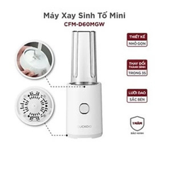 Máy xay sinh tố Mini Cuckoo CFM-D60MGW có màu trắng và màu hồng