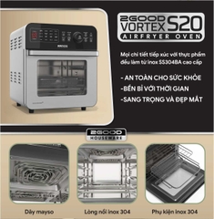 Nồi Chiên Không Dầu 2GOOD Vortex S-20 Air Fryer Oven