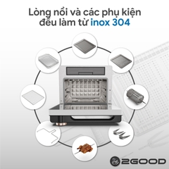 Nồi Chiên Không Dầu Kèm Hấp 2GOOD S100