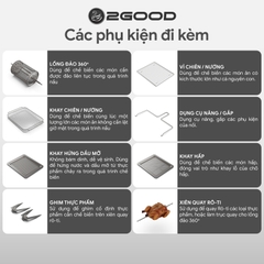Nồi Chiên Không Dầu Kèm Hấp 2GOOD S100