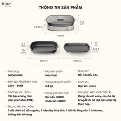 Nổi lẩu nướng đa năng 2 khay SB-NL45K