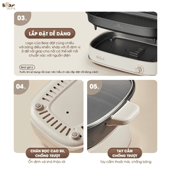 Nổi lẩu nướng đa năng 2 khay SB-NL45K