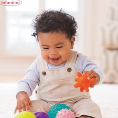 Set 10 Bóng Cảm Giác INFANTINO Textured Multi Ball Dành Cho Bé Giúp Phát Triển Kỹ Năng Và Trí Tuệ