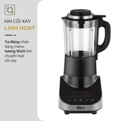 Máy Xay Nấu Đa Năng OLIVO CB20 - Độ Ồn Thấp Nhất - Chống Trào Tuyệt Đối - Vệ Sinh Khử Khuẩn - Chống Dính Gốm