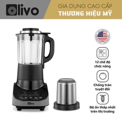 Máy Xay Nấu Đa Năng OLIVO CB20 - Độ Ồn Thấp Nhất - Chống Trào Tuyệt Đối - Vệ Sinh Khử Khuẩn - Chống Dính Gốm