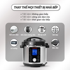Nồi Chiên Hầm Lazychef 16IN1 - Dung Tích Lớn, Thay Thế Mọi Thiết Bị Nhà Bếp