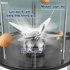 Máy làm sữa hạt đa năng Gilux GLX99 – 15in1 Nấu sữa hạt, Nấu cháo – soup, Xay sinh tố