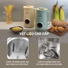 Máy làm sữa hạt mini Kalpen H1/ H2 - Dung tích 600ml - Công suất 750W