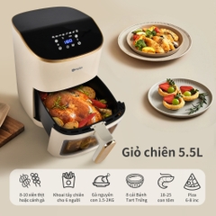 Nồi chiên không dầu Simplus Dung tích lớn 5.5L KQZG012 - Bảo Hành 1 Năm 1 Đổi 1
