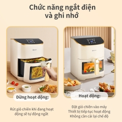 Nồi chiên không dầu Simplus Dung tích lớn 5.5L KQZG012 - Bảo Hành 1 Năm 1 Đổi 1