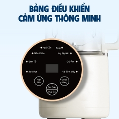Máy làm sữa hạt Gilux GLJ16 - 8 chức năng TẶNG Sách công thức, Máy nấu sữa hạt 1.5L Bảo Hành 12 tháng