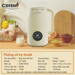 Máy làm sữa hạt CREEN CR-1000