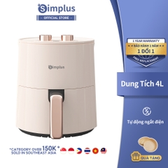 Nồi chiên không dầu Simplus KQZG007 Oil-Free Air Fryers Dung Tích lớn 4L - Bảo Hành 1 Năm 1 Đổi 1