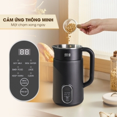 Máy làm sữa hạt đa năng Lebenlang LBL1589, làm sữa nhanh trong 25 phút, công suất 600W, 1L, bảo hành 2 năm - chính hãng