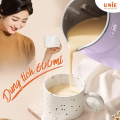 Máy làm sữa hạt Unie UMB08 PRO - Nắp INOX 304 cải tiến,dung tích 600ml,đa năng xay nấu